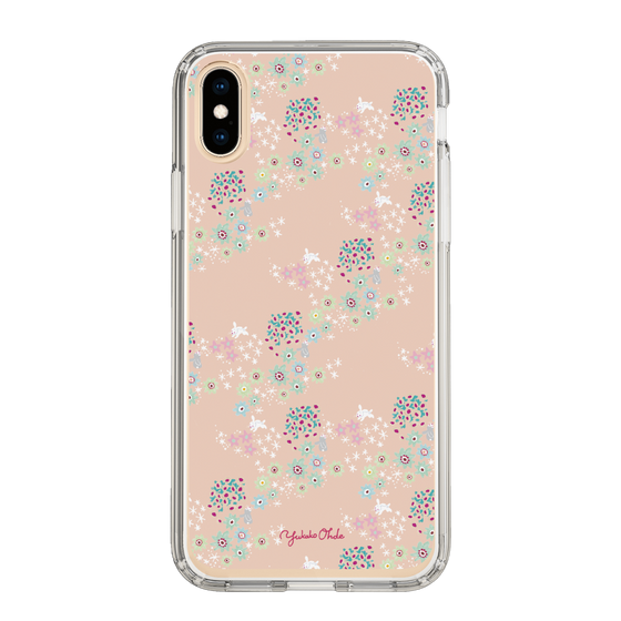 スリムプロテクションケース［ 野花と子うさぎ-ピンク ］