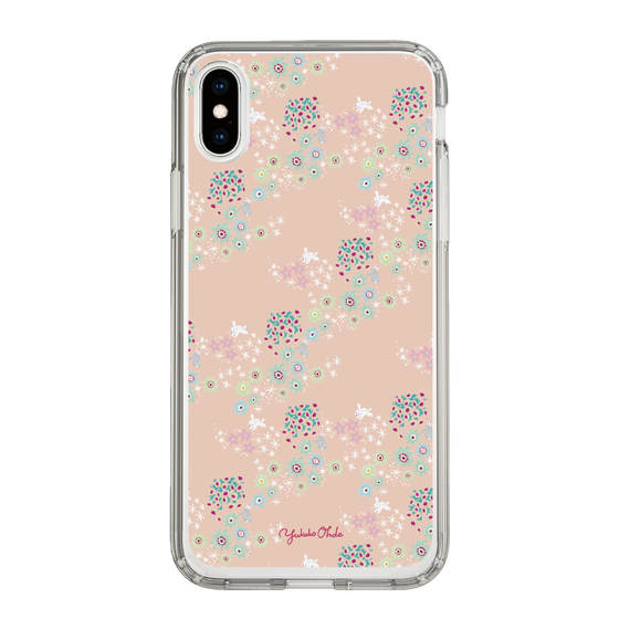 スリムプロテクションケース［ 野花と子うさぎ-ピンク ］