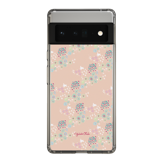 スリムプロテクションケース［ 野花と子うさぎ-ピンク ］