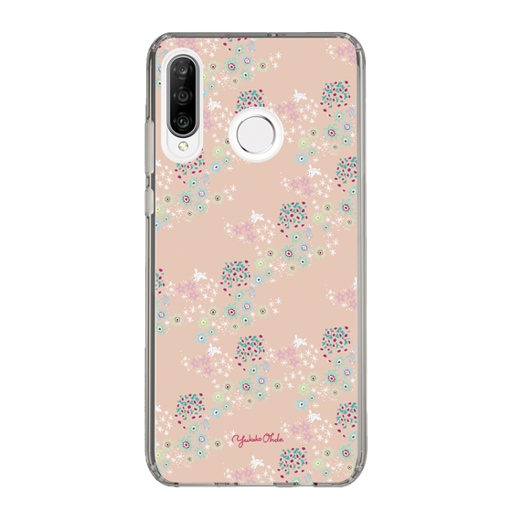 スリムプロテクションケース［ 野花と子うさぎ-ピンク ］