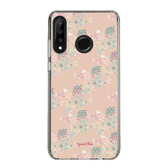 スリムプロテクションケース［ 野花と子うさぎ-ピンク ］