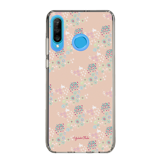 スリムプロテクションケース［ 野花と子うさぎ-ピンク ］