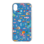 スリムプロテクションケース［ Colorful fishes of the sea-ブルー ］