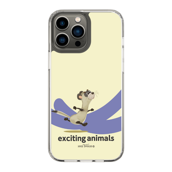 スリムプロテクションケース［ フェレット-exciting animals ］