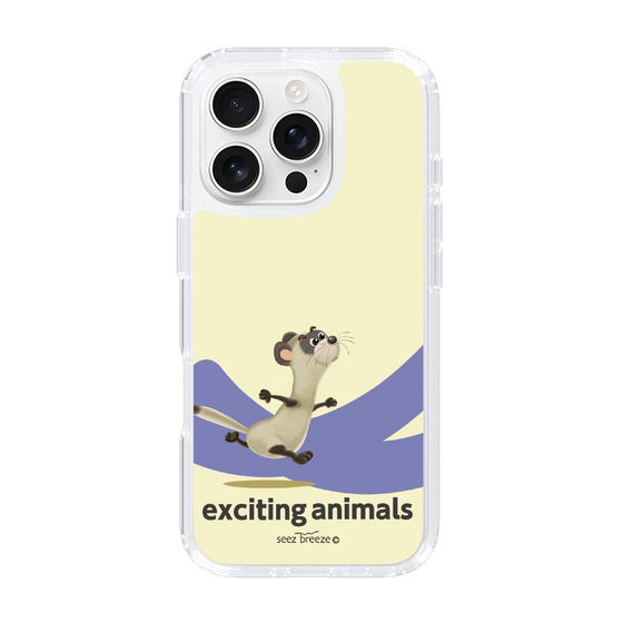 スリムプロテクションケース［ フェレット-exciting animals ］