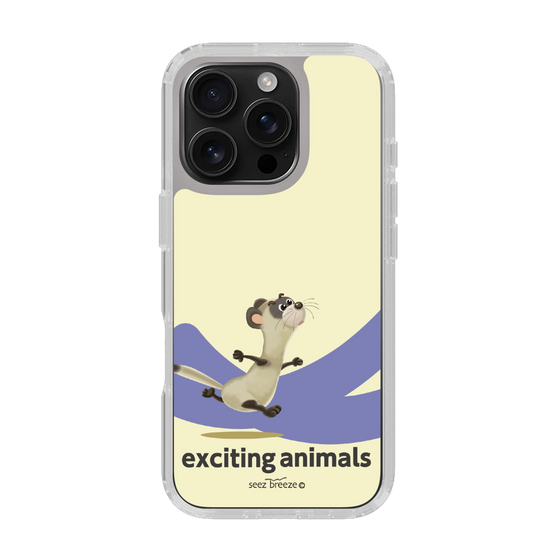 スリムプロテクションケース［ フェレット-exciting animals ］