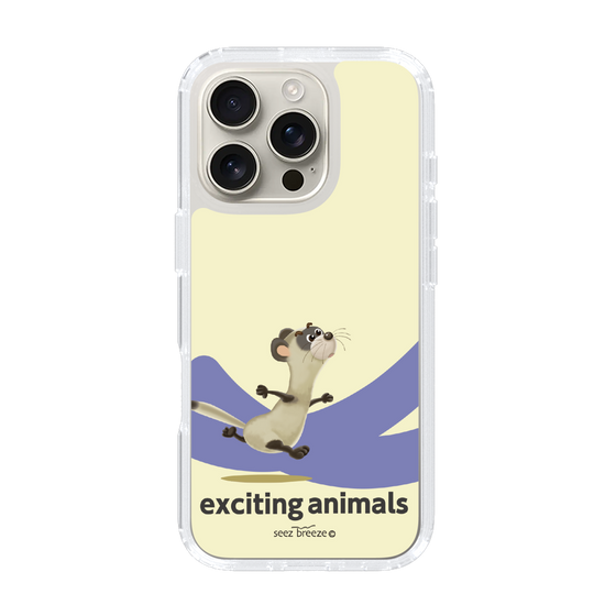 スリムプロテクションケース［ フェレット-exciting animals ］