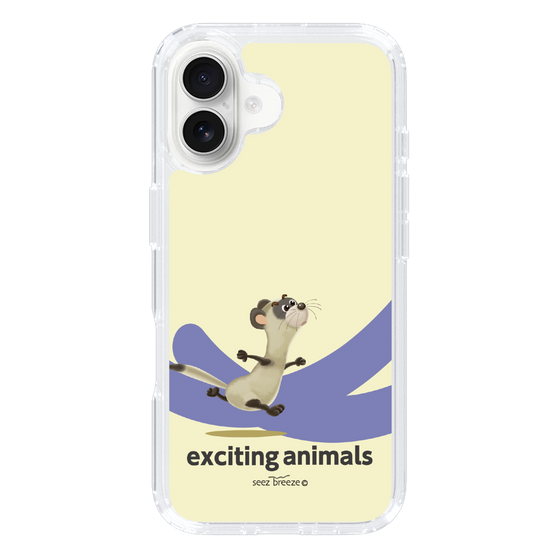 スリムプロテクションケース［ フェレット-exciting animals ］