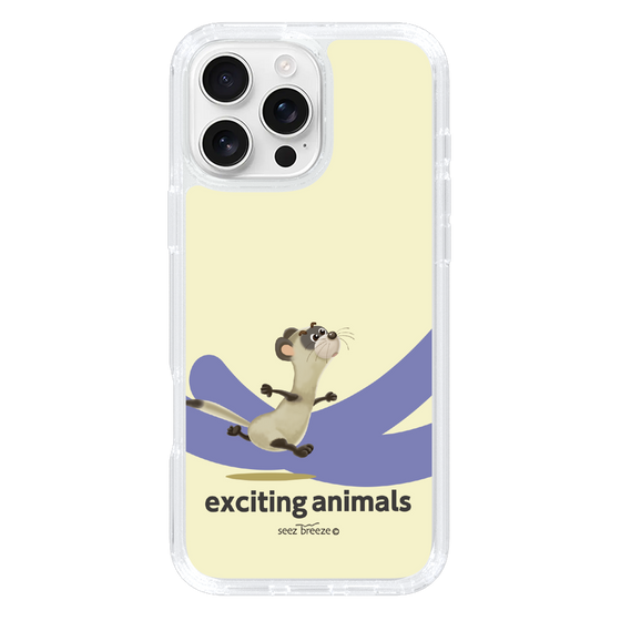 スリムプロテクションケース［ フェレット-exciting animals ］