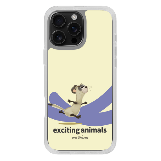 スリムプロテクションケース［ フェレット-exciting animals ］