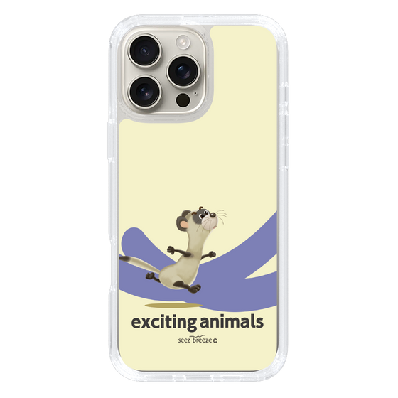 スリムプロテクションケース［ フェレット-exciting animals ］