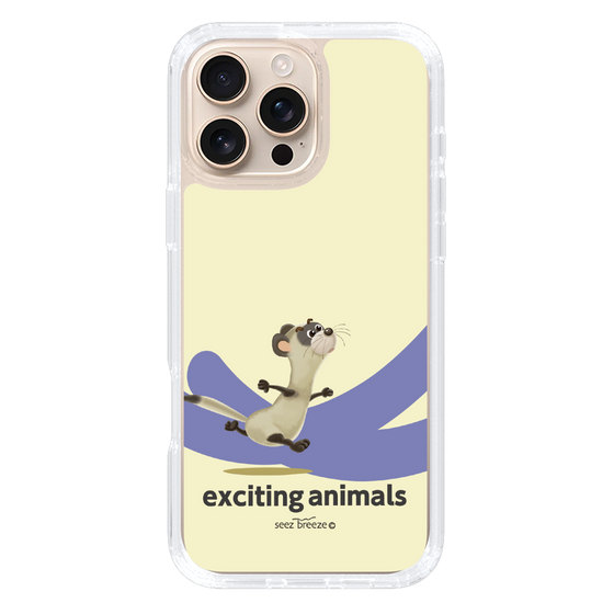 スリムプロテクションケース［ フェレット-exciting animals ］