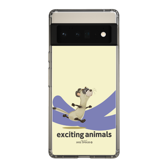 スリムプロテクションケース［ フェレット-exciting animals ］