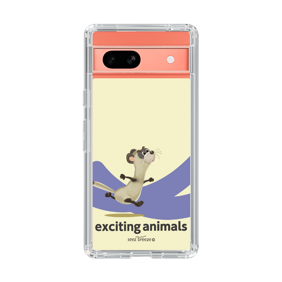 スリムプロテクションケース［ フェレット-exciting animals ］