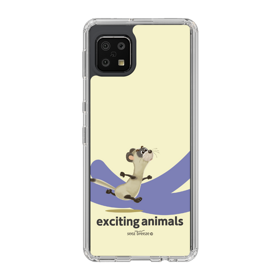 スリムプロテクションケース［ フェレット-exciting animals ］