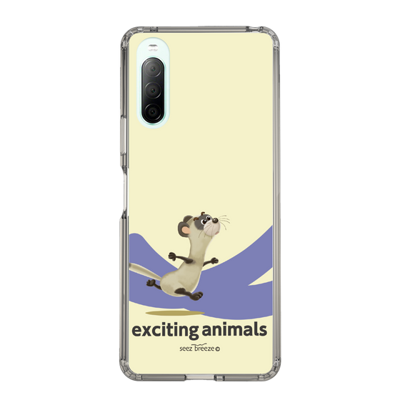 スリムプロテクションケース［ フェレット-exciting animals ］