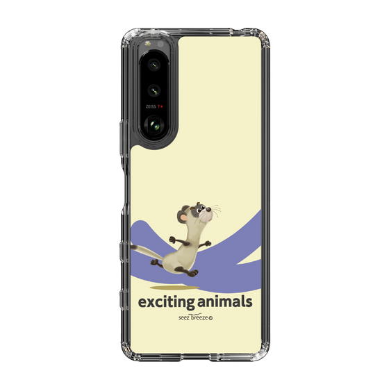 スリムプロテクションケース［ フェレット-exciting animals ］