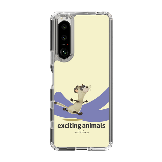 スリムプロテクションケース［ フェレット-exciting animals ］