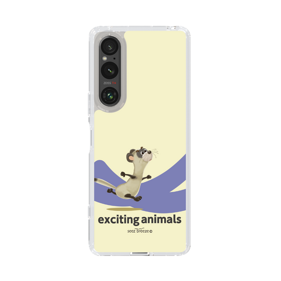 スリムプロテクションケース［ フェレット-exciting animals ］