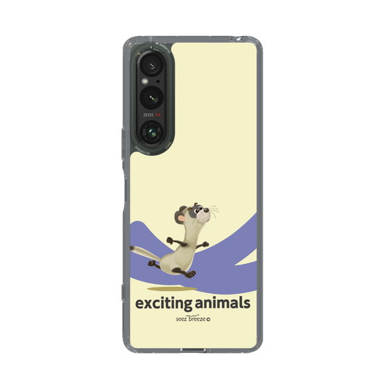 スリムプロテクションケース［ フェレット-exciting animals ］