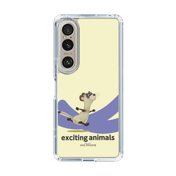 スリムプロテクションケース［ フェレット-exciting animals ］