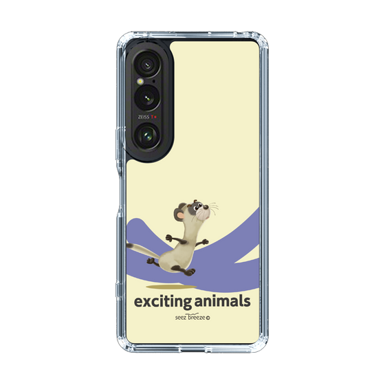 スリムプロテクションケース［ フェレット-exciting animals ］