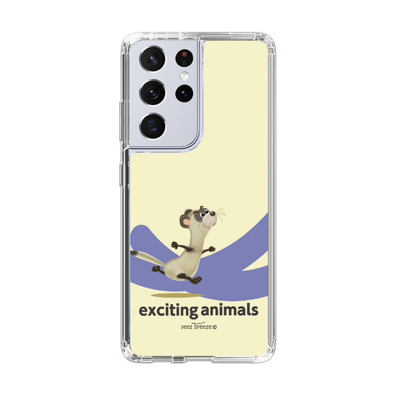 スリムプロテクションケース［ フェレット-exciting animals ］