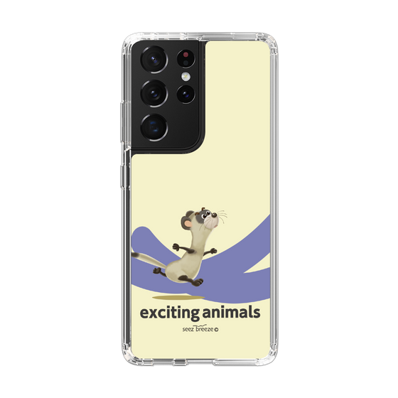 スリムプロテクションケース［ フェレット-exciting animals ］