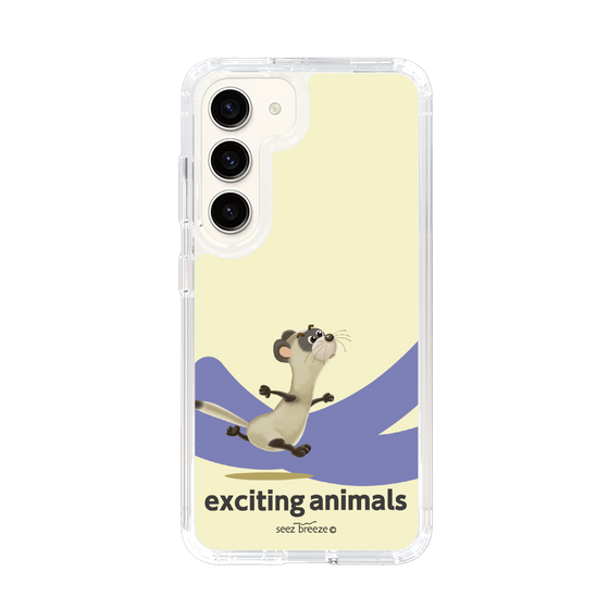 スリムプロテクションケース［ フェレット-exciting animals ］