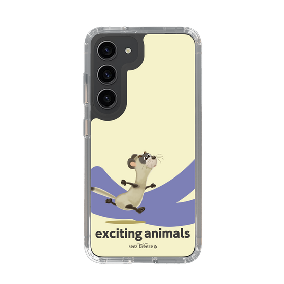 スリムプロテクションケース［ フェレット-exciting animals ］