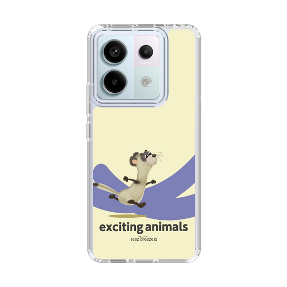 スリムプロテクションケース［ フェレット-exciting animals ］